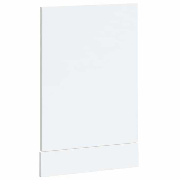 vidaXL Diskbords-panel Kalmar vit glans 45x1,5x57 cm 853649