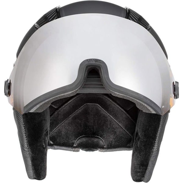 Skidskyddshjälm - Uvex snowboardskyddshjälm - 2006 - hlmt 600 visir, unisex vuxen skidhjälm Svart jag