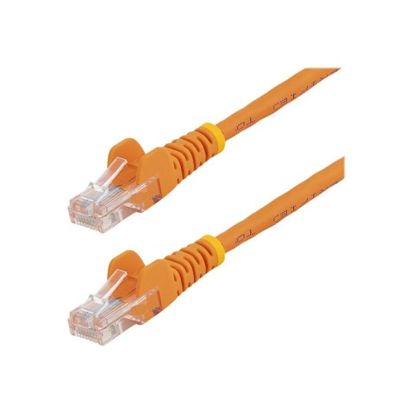 STARTECH Cat5e UTP nätverkskabel utan krok, 3m - Ethernet-kabel RJ45 anti-snag - M / M - Orange