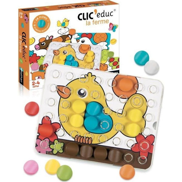 NATHAN Clic'Educ - Farmen Flerfärgad