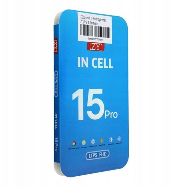 OEM svart pekskärm för iPhone 15 Pro (ZY-LTPS) överförbar IC