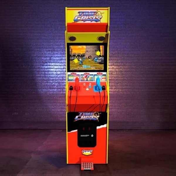 Arcade1Up - Time Crisis Deluxe Arcade Machine - Inomhus - Unisex - Röd - 12 år och uppåt röd färg