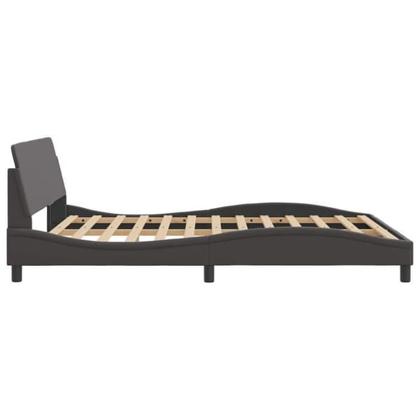 vidaXL Dover sängram grå 160x200 cm konstläder 373221