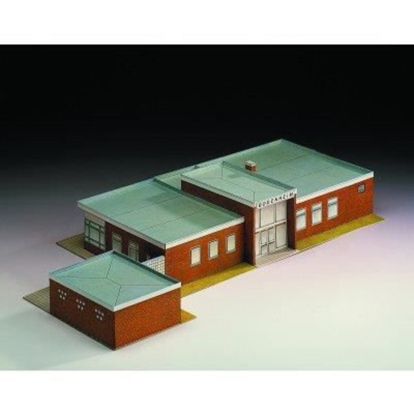 Kartongmodell: Bodenheim station, Tyskland