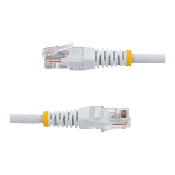UTP-anslutningskabel Cat5e - STARTECH - 15 m - RJ45 Hane - Vit - Guldpläterade kontakter
