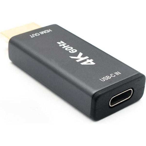 System-S HDMI 4K HDTV Typ A hane till USB 3.1 Typ C hona, Svart