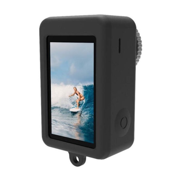 Puluz - PU874B - Silikonfodral för DJI Osmo Action 4/3 med linsskydd (svart)