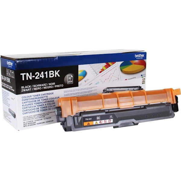Paket med 2 toner TN241BKTWIN-BROTHER-Svart-2x2500p.- DCP-9015, DCP-9020, HL-3140, HL-3150, HL-3170, MFC-9140, MFC-9330, MFC-9340