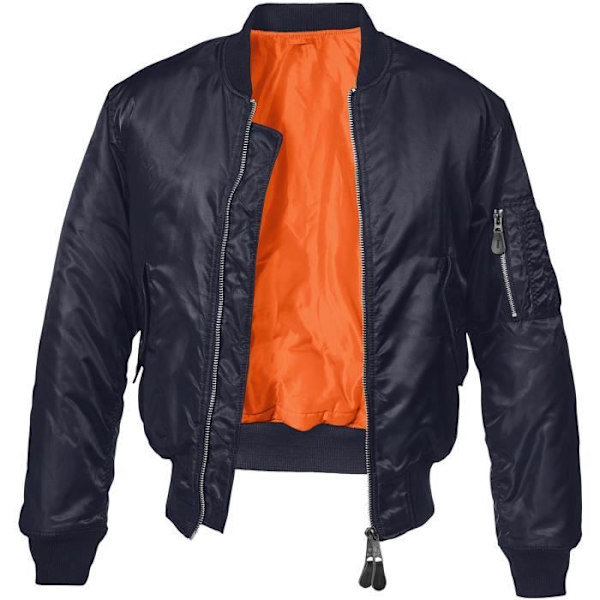 Veste MA1 - Brandit - Olive - Vattentålig - Stickad krage - Vadderad foder Oliv S