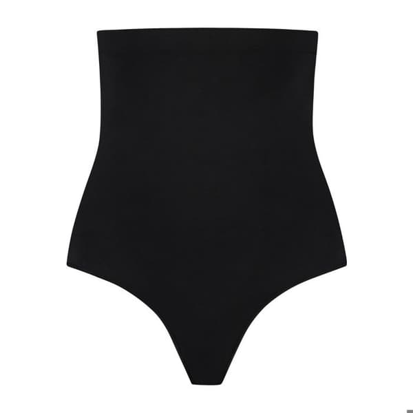 String hög midja dam Bye Bra Soft Touch Seamless - svart svart M