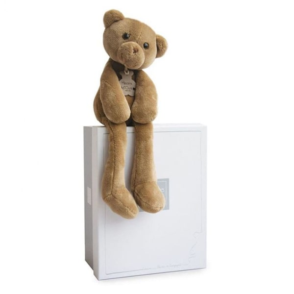 Plysch BEAR STORY - HO2146 - SWEETY - Mjuk mikrofiberbjörn kastanj