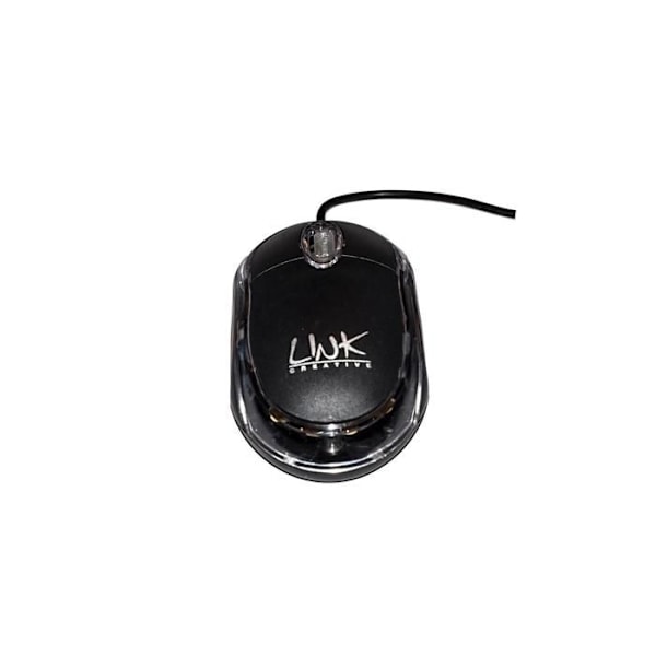 Optisk Mus - LINK - Mini - USB - 3 Knapper - Sort Svart