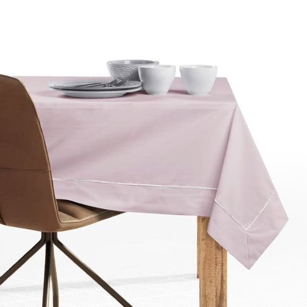 Rektangulär duk DecoKing Pure 160 x 450 cm - Puderrosa borstad, 50% bomull/50% polyester puderrosabrossad