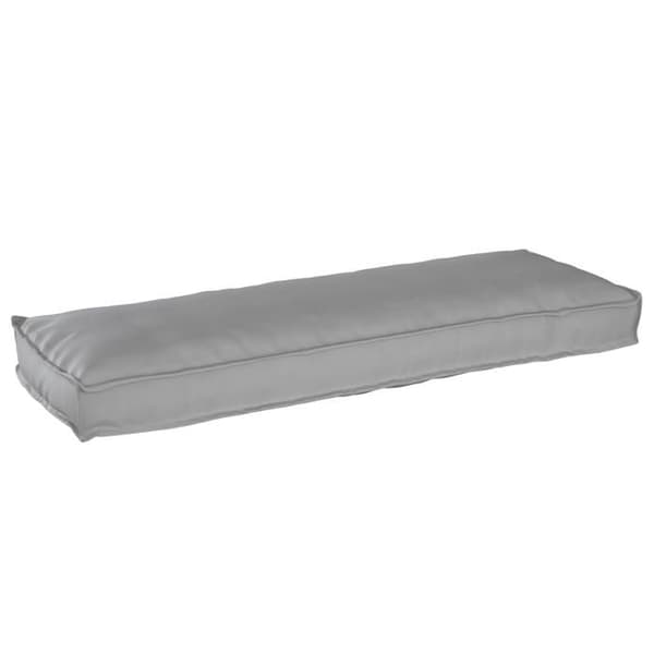 Pallkudde - Grå - 120x40x8 cm - Oxfordtyg - Inomhus Grå