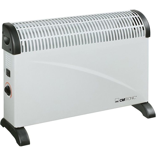 Elektrisk konvektor - CLATRONIC - KH 3077N - 2000 W - 3 värmeinställningar - Grå metall