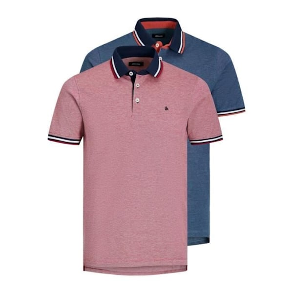 Polo - Jack & Jones - Rio Red - Korta ärmar - Piquét tyg - Regular fit rio röd M