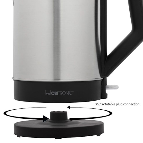 Vattenkokare 1,5L 2200W Clatronic WKS 3692 Svart