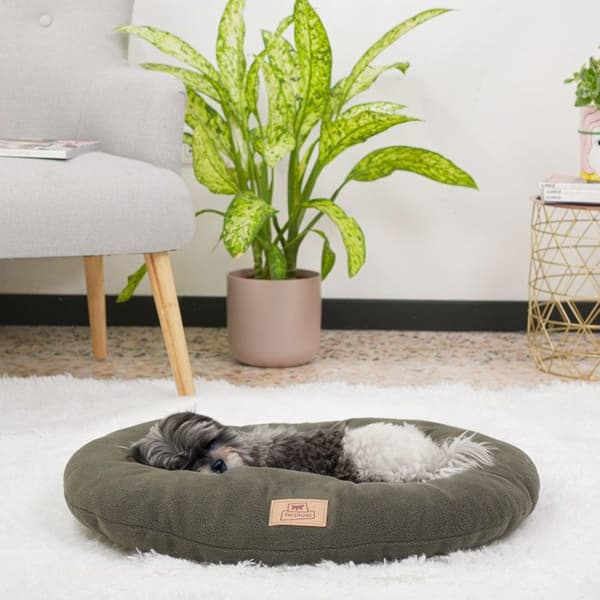 Ferplast RELAX MICROFLEECE Kudde stoppad i mikrofleece för hundar och katter 65/6 - 65 x 42 cm - Grå Grå