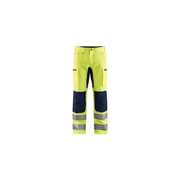 Högsynlighetsbyxor - Blaklader - Fluo gul/marin - Stretch - Hållbar - Bekväm Gul 52