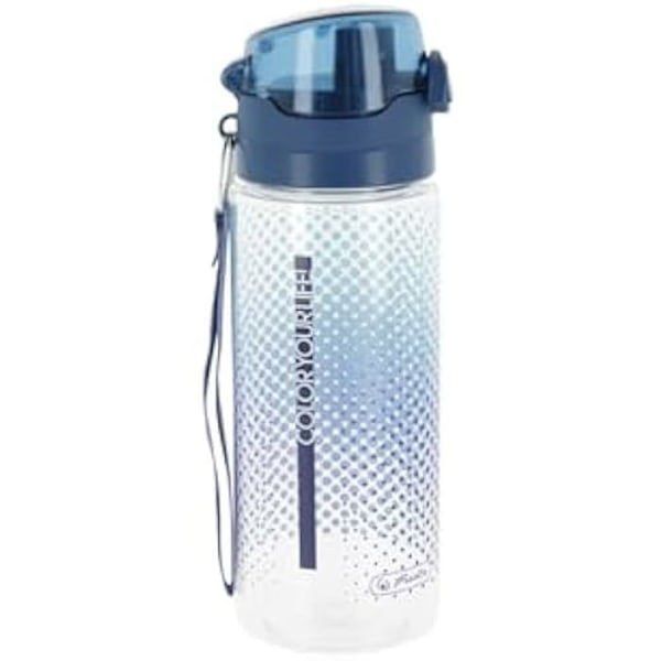 Gourde - HERLITZ - Modell 500 ml - Tritan utan BPA - Blå gradiert - Perfekt för barn Blå