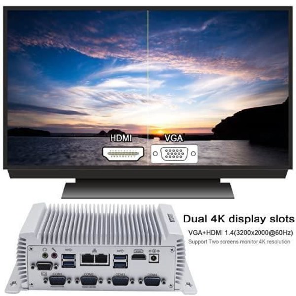 Mini Industrial PC - BASOARO - Core i7 4500U - 8GB RAM - 256GB SSD - Dual LAN - HDMI - VGA - RS232 COM-port