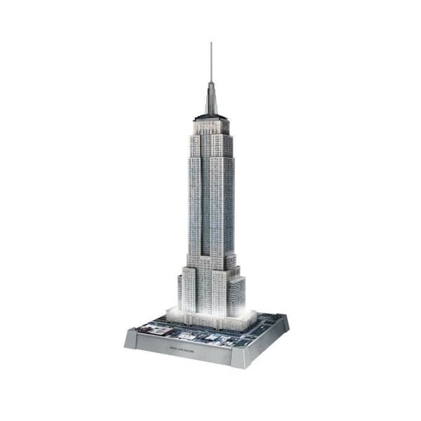Puzzle 3D Ikoniska - Empire State Building upplyst
