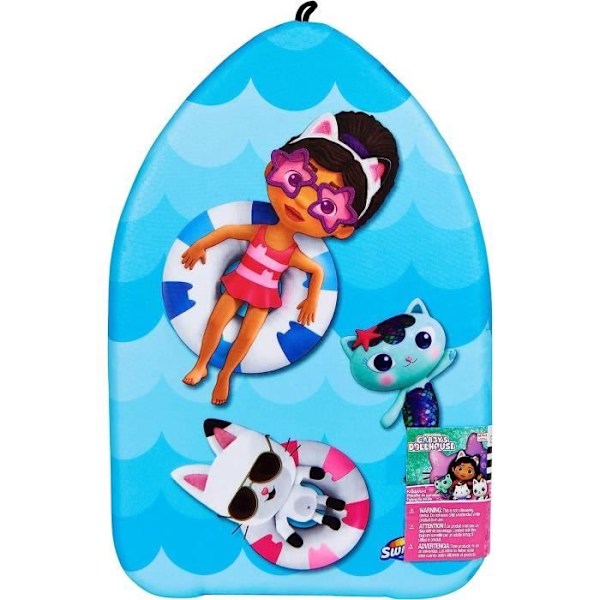 Spin Master 6067012 Gabby's Dollhouse Kickboard Solid Foam Swim Board Flerfärgad