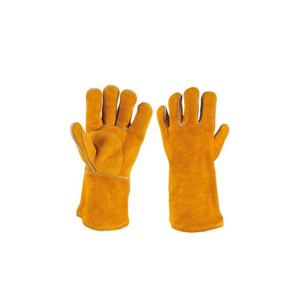Handskar - KS TOOLS - 985.7034 - Splitläder - Kort - Storlek M Orange