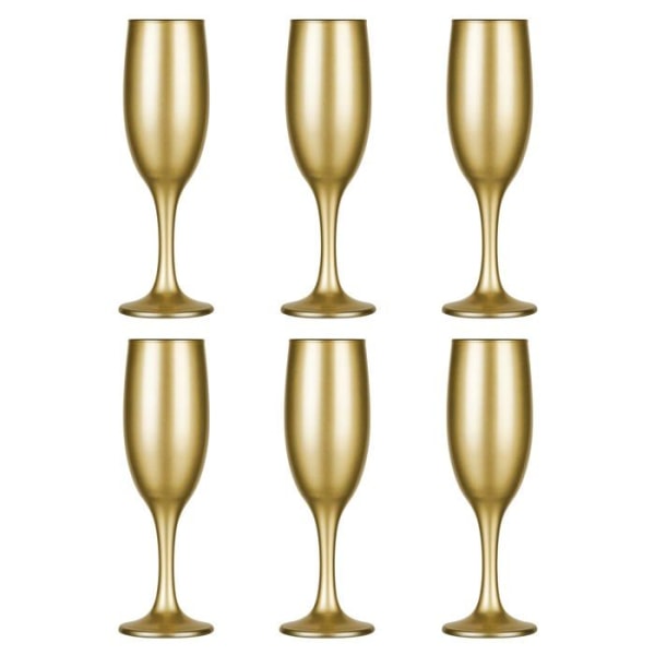 Glasmark - A570509-F150-5153-67 - Set med 6 champagneglas 150 ml guld