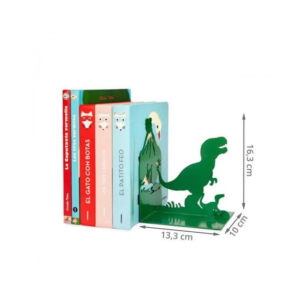 Serre-livre dinosaur Grön