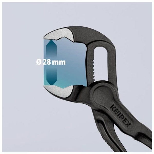 Multigriptång - KNIPEX - COBRA XS 100 mm - Exakt enhandsjustering - Svart