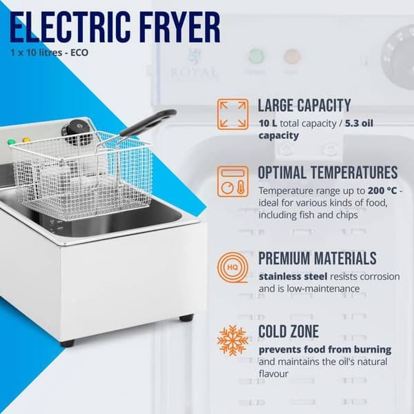 Elektrisk fritös RCEF-10EY-EC Silver