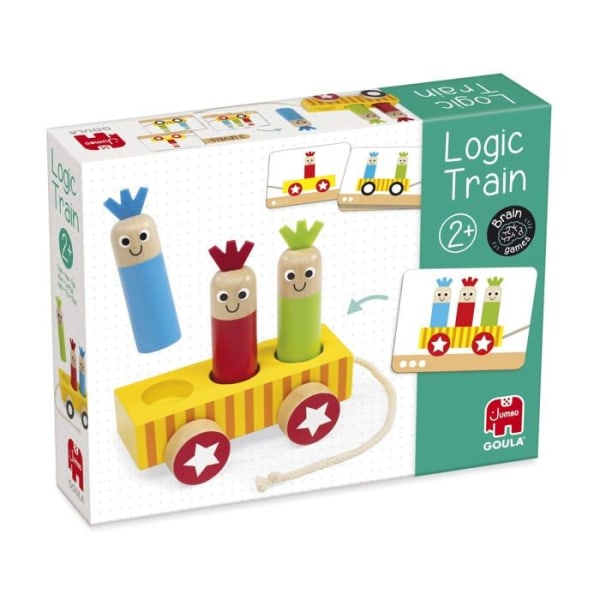 Goula - 59454 - Logic Train - Logic Games för barn - Ålder 2, , Flerfärgad