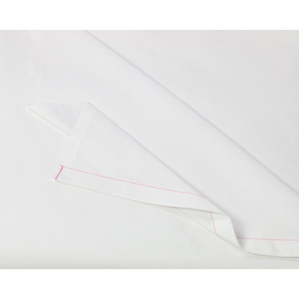 Drap platt Zollner - 00000443-320330 - Sängkläder, utan gummiband, 320x330 cm, Blandad bomull, Vit