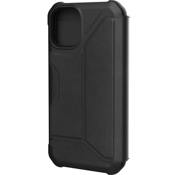 UAG Metropolis Wallet Telefonfodral till iPhone 12 Mini - Läder Svart Svart