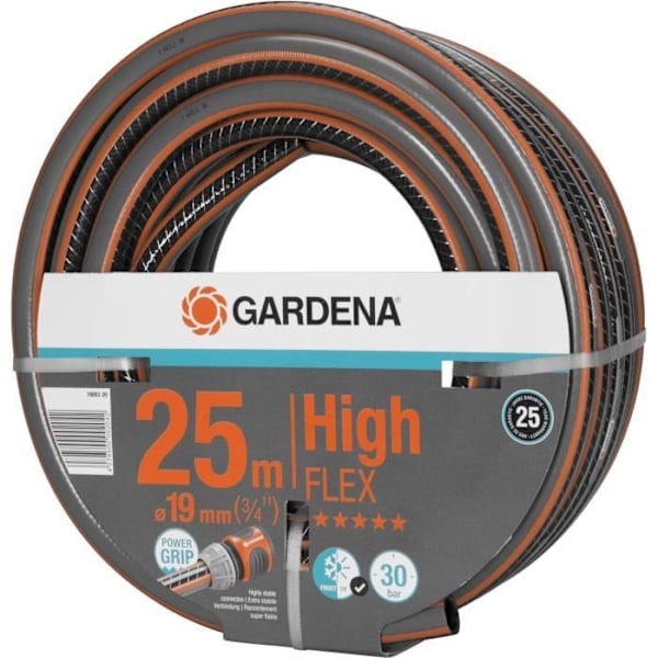 GARDENA Comfort HighFLEX trädgårdsslang - Ø19mm - 25m - Antiknut och ej deformerbar - 25 års garanti