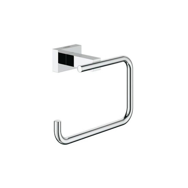 GROHE Essentials Cube 3-i-1 badrumstillbehörsset 40757001 - Väggkrok - Borste - Toalettpappershållare - Krom