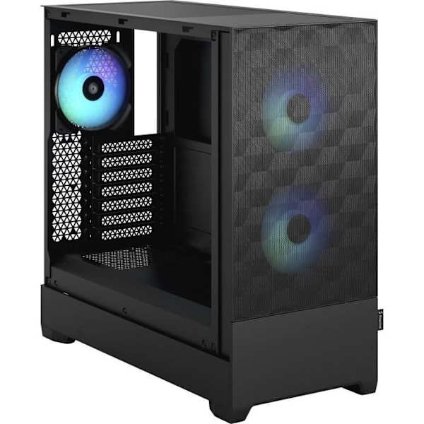 PC-fodral - FRACTAL DESIGN - Pop Air RGB Svart TG - Svart (FD-C-POR1A-06)