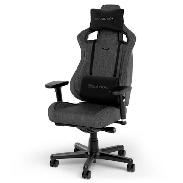 Gamer Stol - Noblechairs - Epic Compact TX - Grå - Höjdjusterbar - Lutbar Grå