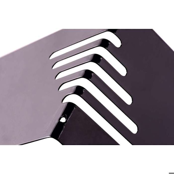 Bokstöd - MAUL - (L)85 x (D)140 x (H)140 mm - Pulverlackerad metall - Svart svart