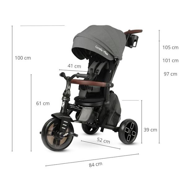 Tricycle Comfo Max Grå