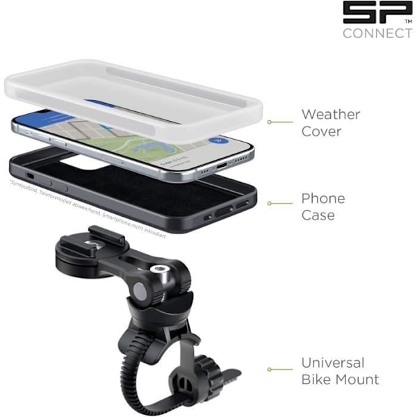 SP CONNECT Universal Support för Telefon Cykel - Monteringssystem - Cykelpaket II