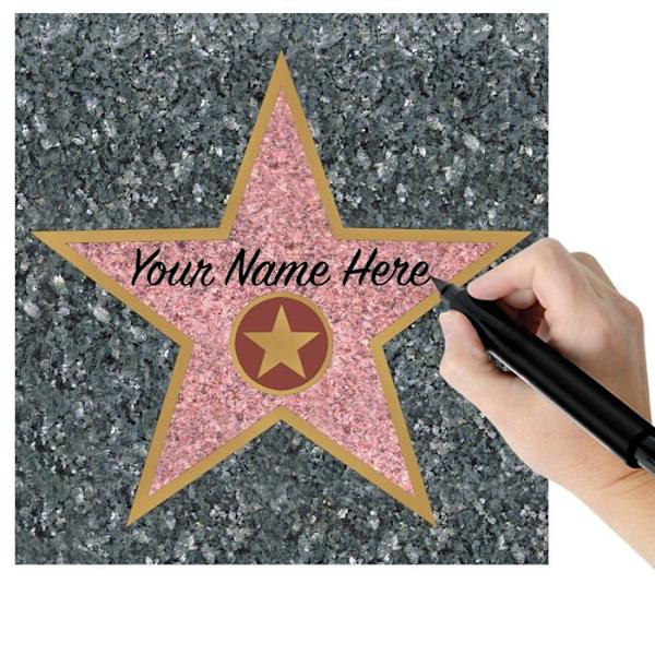 Beistel - S55328AZ4 - Star Peel-N-Place Party Accessory (1 antal) (1/Sh) 4 stycken flerfärgad