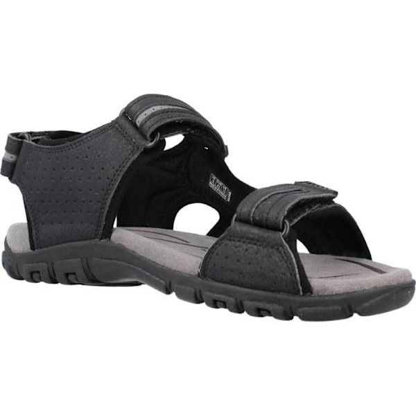 Sandaler Herr - Geox - U S.Strada D - Öppen - Klämma - Sand/Navy Svart 40