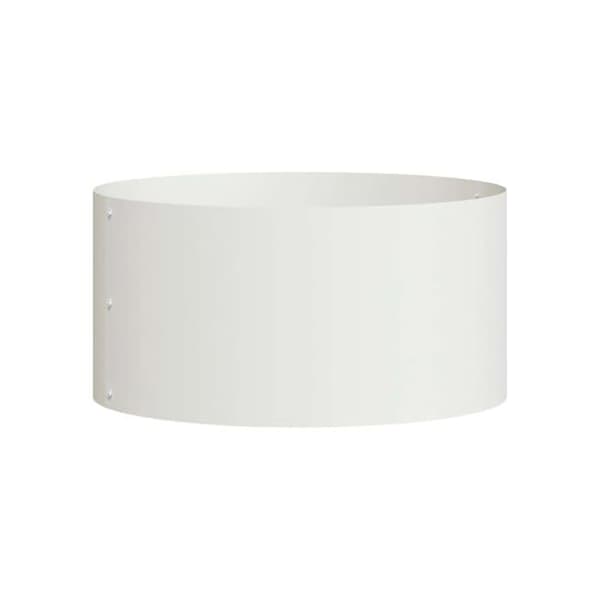 Cache-pot i stål - vidaXL - Vit - 40x40x20 cm - Modern design - Robust konstruktion - Mångsidig användning