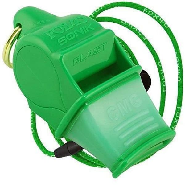 Sifflet - Fox 40 - Sonik Blast - Neongrön - +120dB - Vuxen