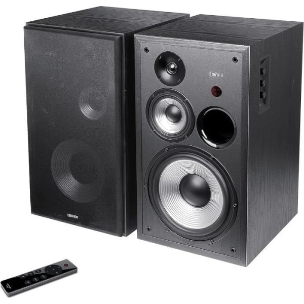 EDIFIER Studio R2850DB Bluetooth-högtalarsystem (150 Watt) med infraröd fjärrkontroll och digitala ingångar, svart Svart