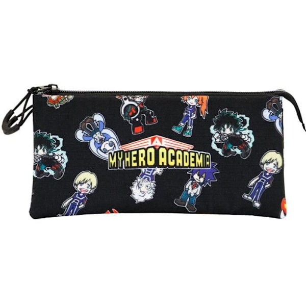 Trousse Triple ECO - KARACTERMANIA - My Hero Academia Chibi - Svart - Vit - Unisex Svart