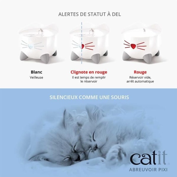 CAT IT Automatisk Cat Vattenfontän - 2,5 L - Blå Blå