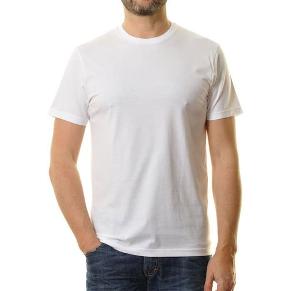 Ragman T-shirt herr - Vit - Kort ärm - Rund hals - Bomull - Vanlig Vit M